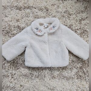 Louisiella Embroidered Fur Jacket
